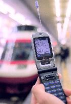 Booking trains by mobile phone becoming popular